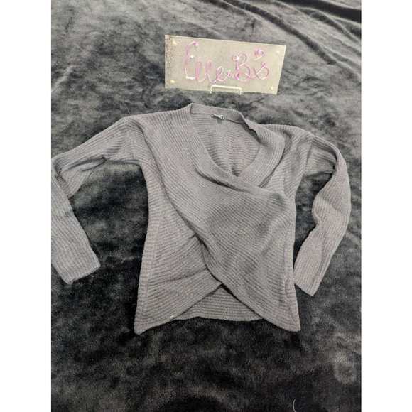 Express Sweaters - EUC Express Black Cross Front Sweater XS